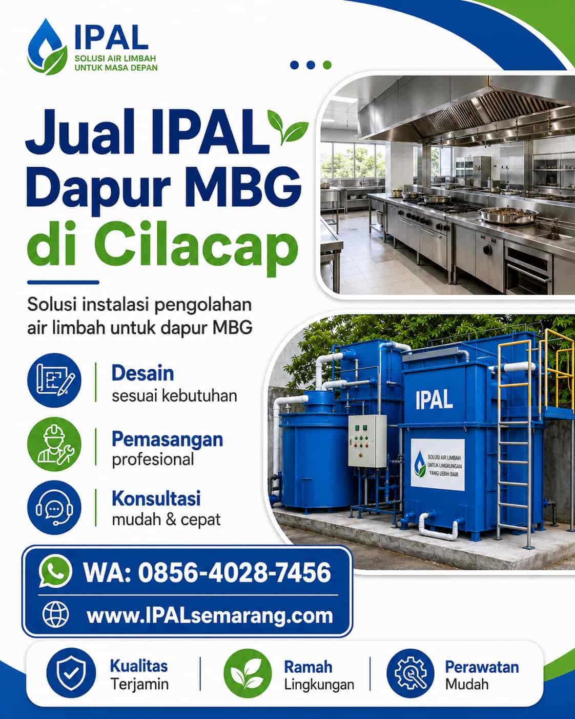 jual ipal dapur mbg di cilacap adipala