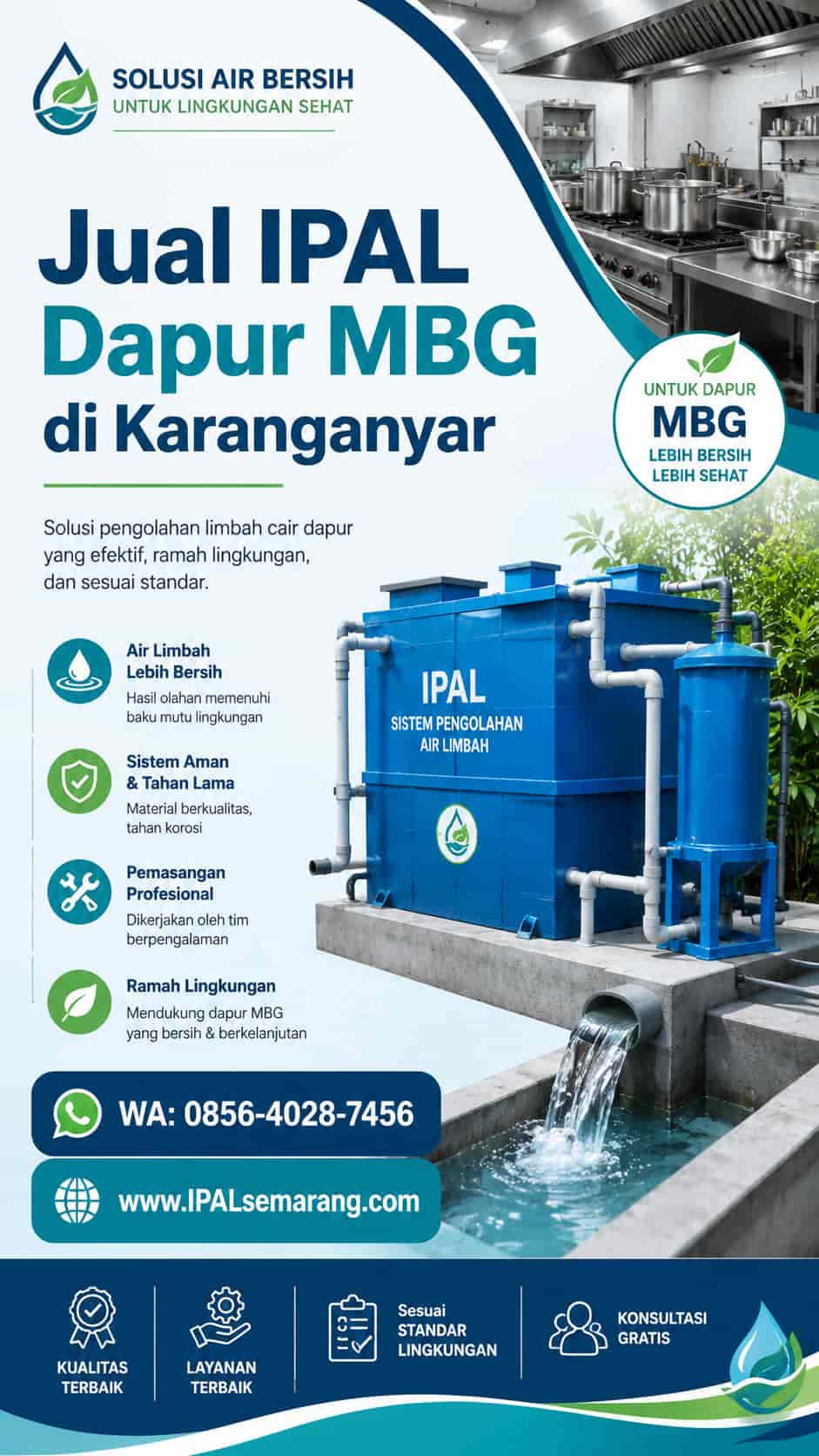 jual ipal dapur mbg karanganyar tawangmangu