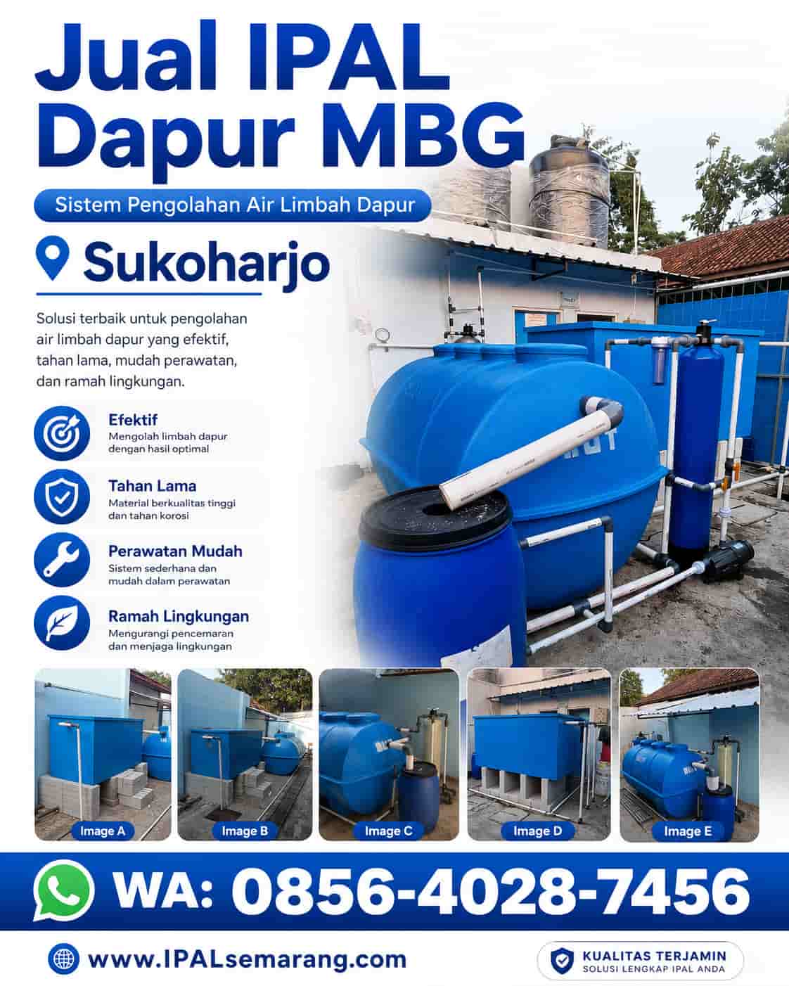 jual ipal mbg sppg sukoharjo grogol solo baru