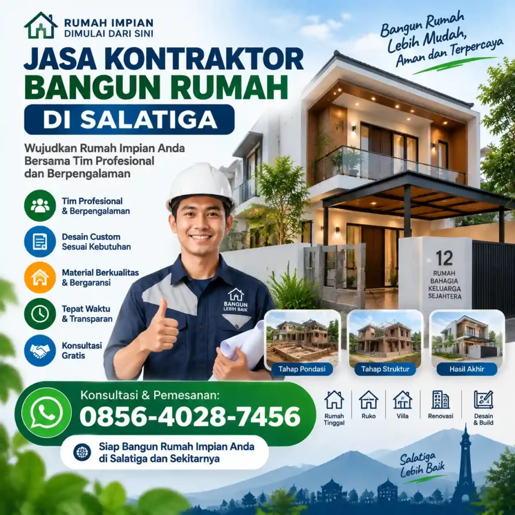 Jasa Kontraktor Bangun Rumah di Salatiga