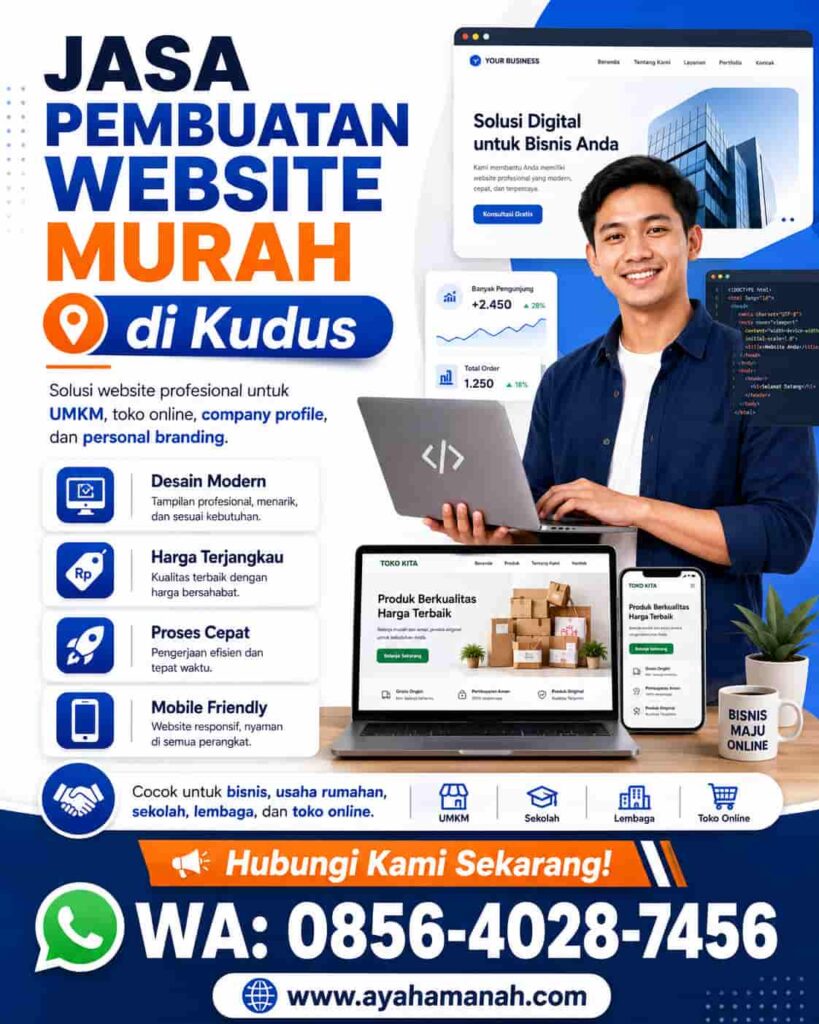 Jasa Pembuatan Website Murah di Kudus