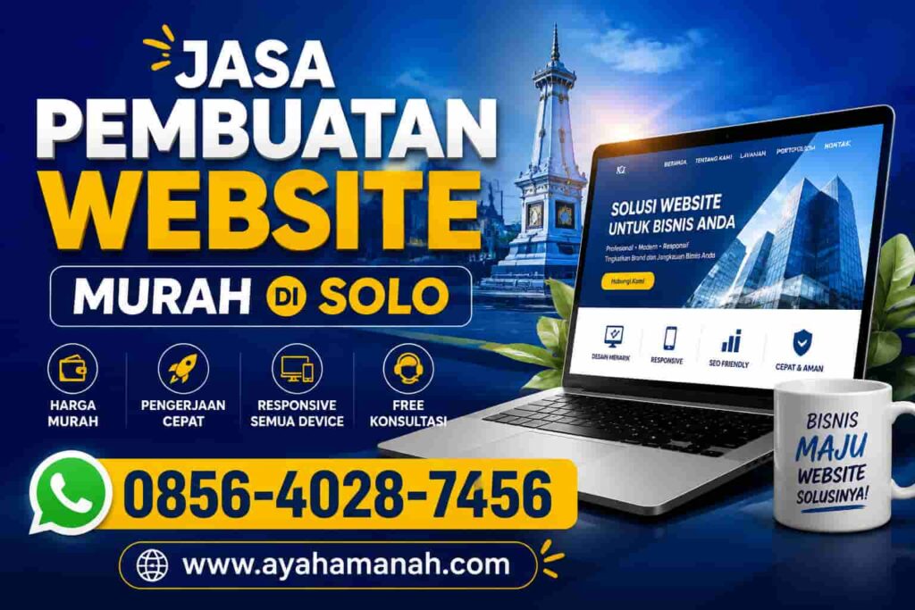 Jasa Pembuatan Website Murah di Solo