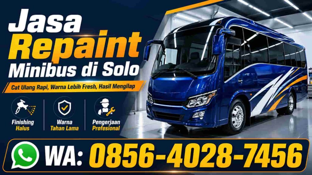 Jasa Repaint Minibus di Solo