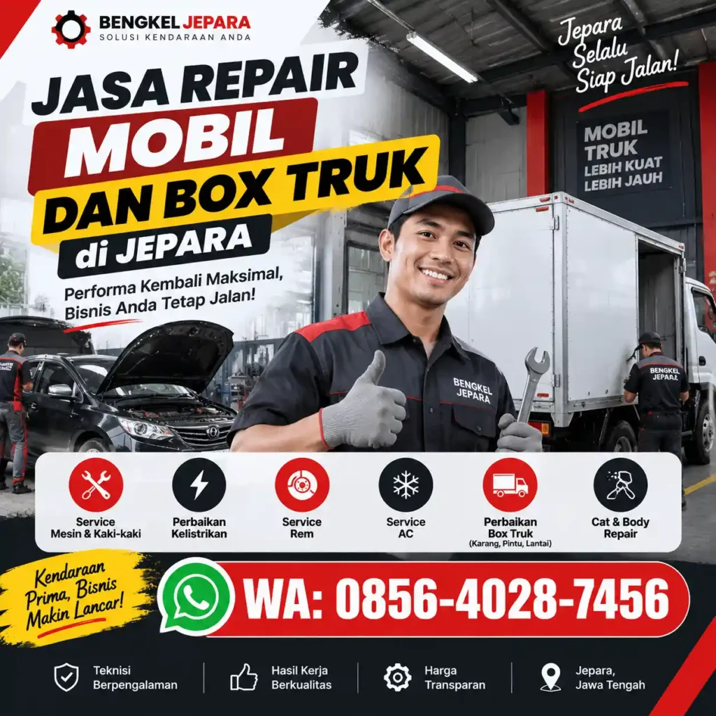 Jasa Repair Mobil dan Box Truk di Jepara