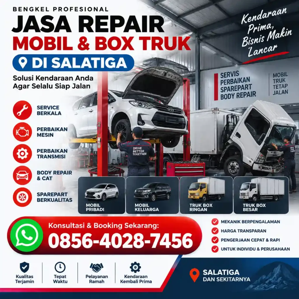 Jasa Repair Mobil dan Box Truk di Salatiga