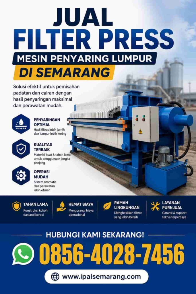 Jual Filter Press Mesin Penyaring Lumpur di Semarang