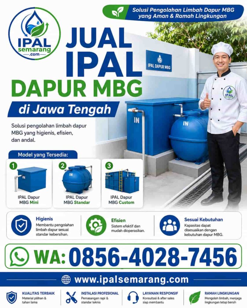 Jual IPAL Dapur MBG di Jawa Tengah