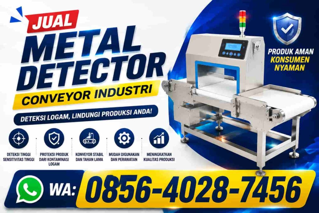 Jual Metal Detector Conveyor Industri