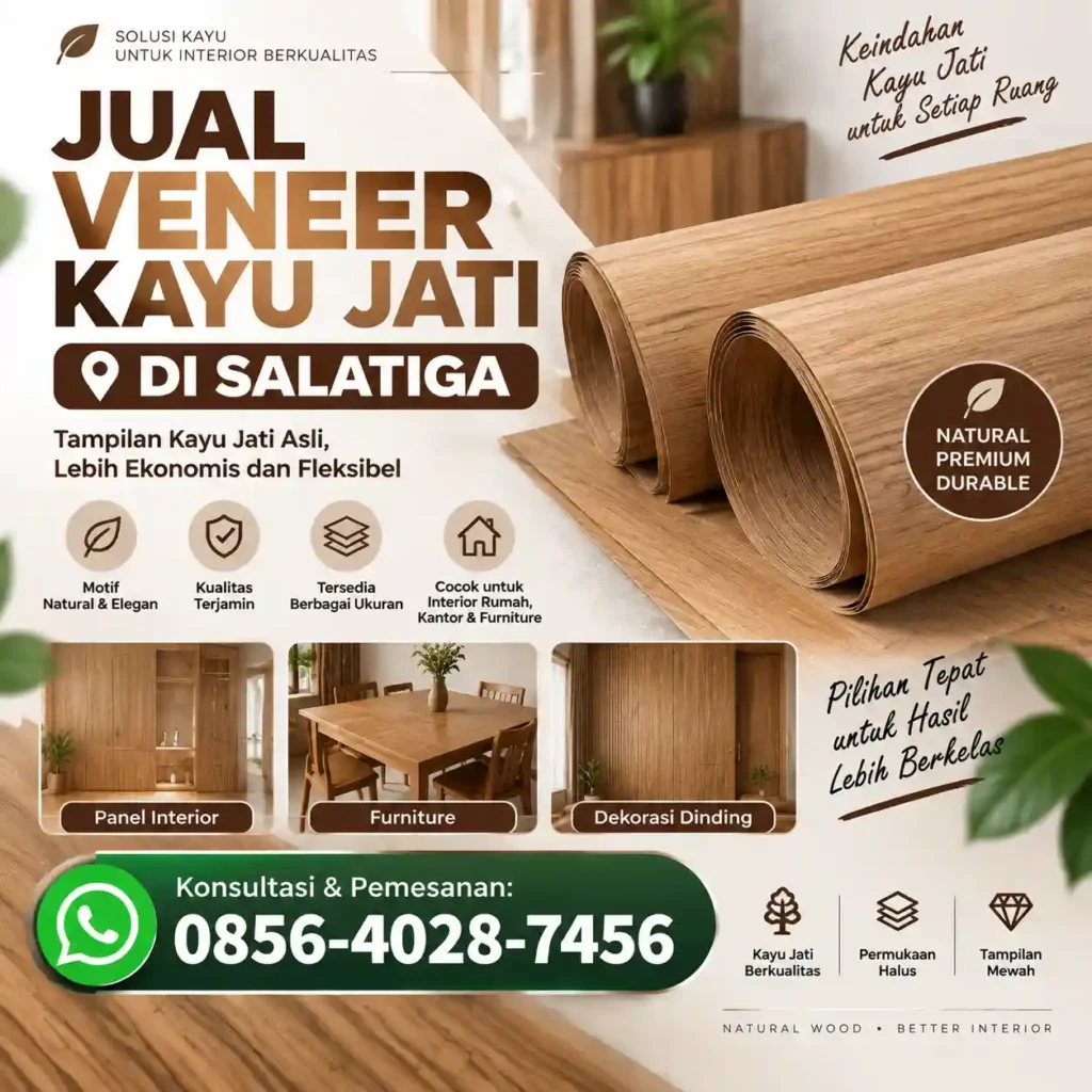 Jual Veneer Kayu Jati di Salatiga
