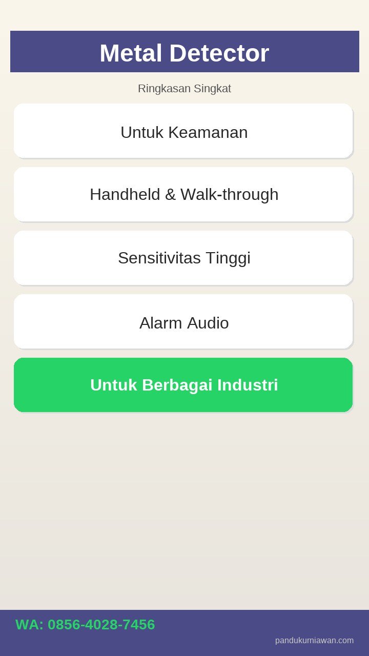 Infografis Metal Detector Semarang - sistem keamanan gedung