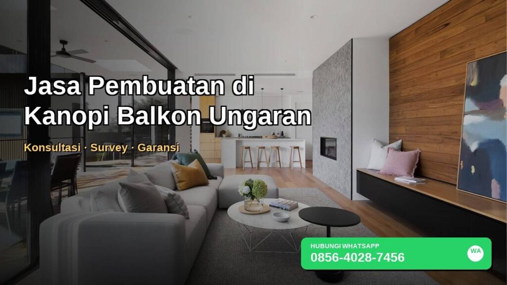 Banner jasa pembuatan kanopi balkon di Kudus dengan WhatsApp 0856-4028-7456
