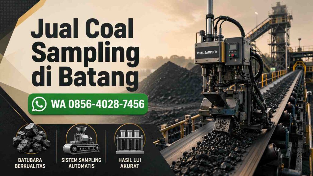 Banner jual coal sampling di Batang untuk PLTU dan stockpile batubara