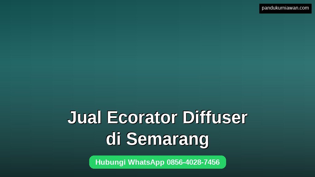 Jual Ecorator Diffuser di Semarang untuk aerasi IPAL aerob