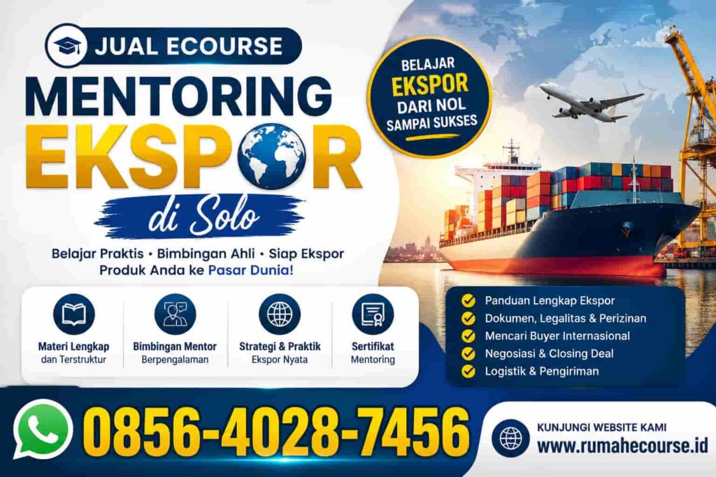 jual ecourse kelas ekspor di solo