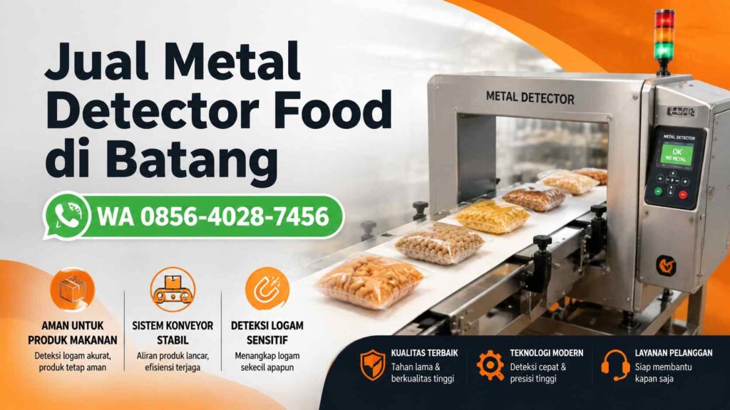 Banner jual metal detector food di Batang untuk industri makanan dan minuman