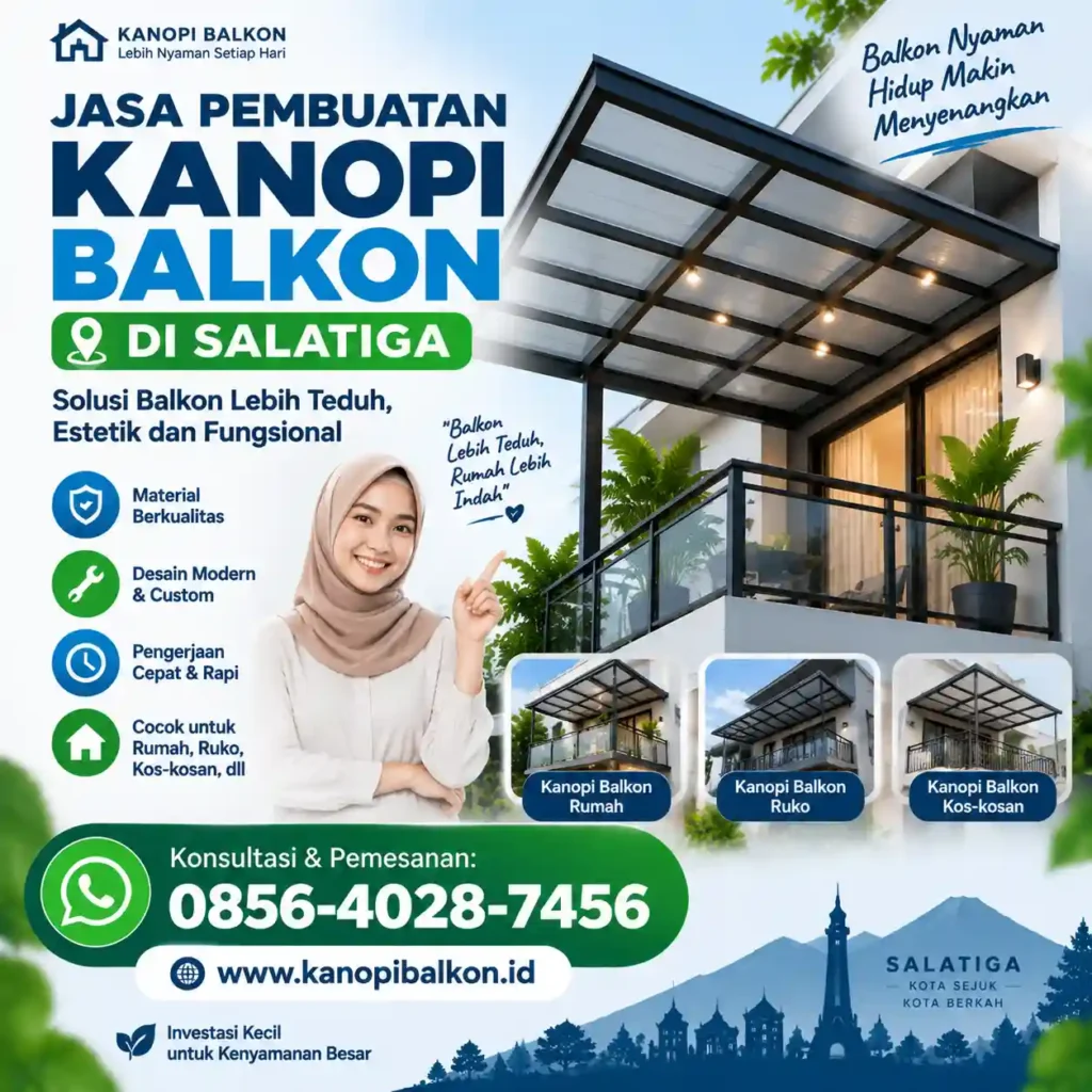 kanopi balkon salatiga