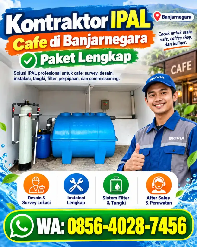 Kontraktor IPAL Cafe di Banjarnegara | Paket Lengkap