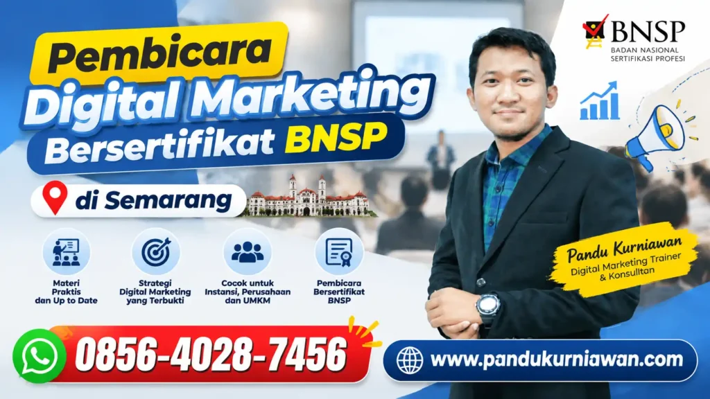 Pandu Kurniawan Certified Digital Marketing Speaker Event